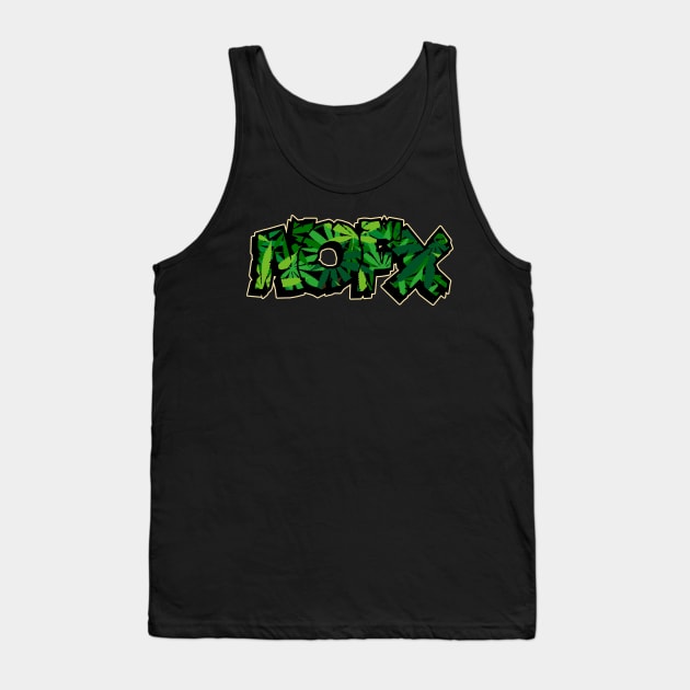 NOFX X Weed Best Tank Top by skull yellow